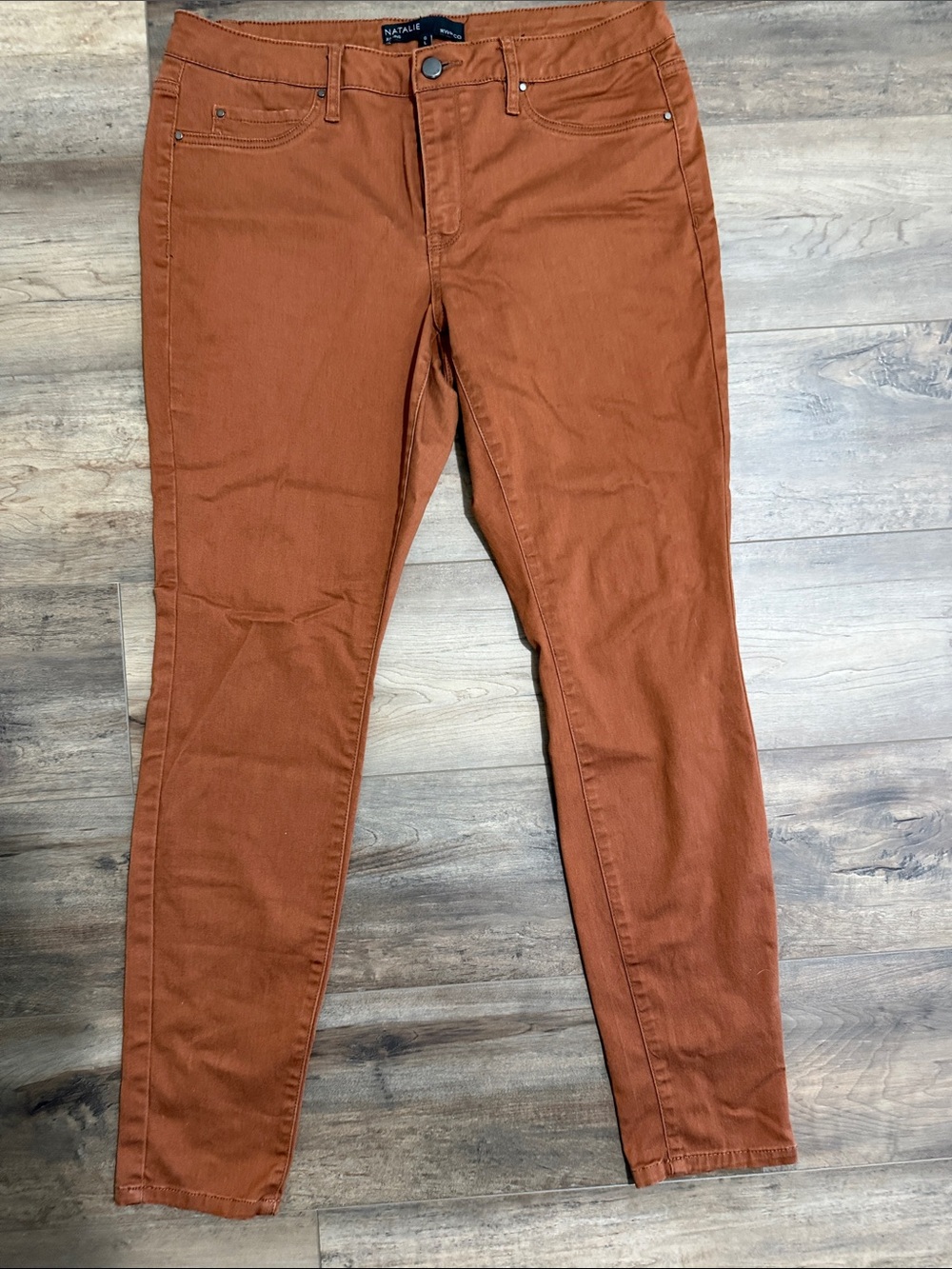 RW&CO. Natalie Jeans in Rust Brown